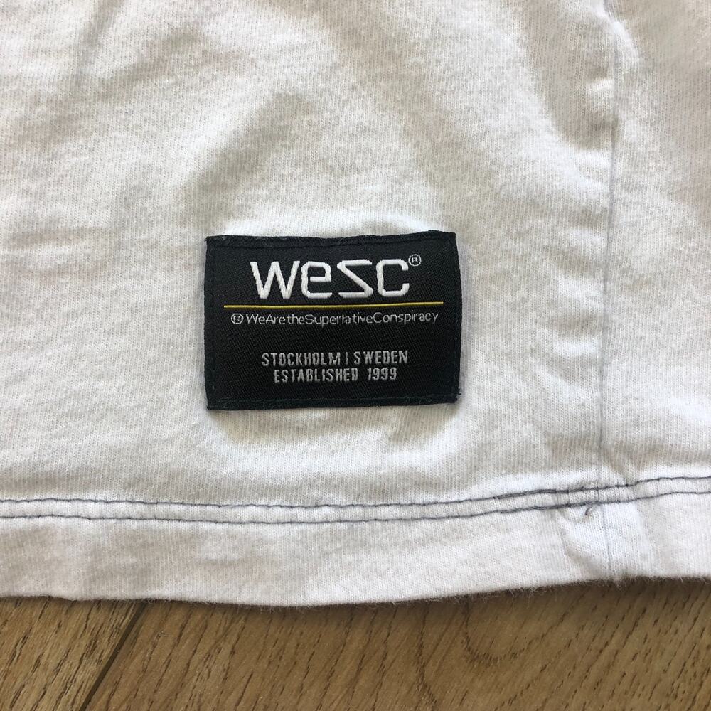 Conspiracy by WESC Size Mens Medium Womens Large T-Shirt Sweden Colorblock Retro - Picture 3 of 7